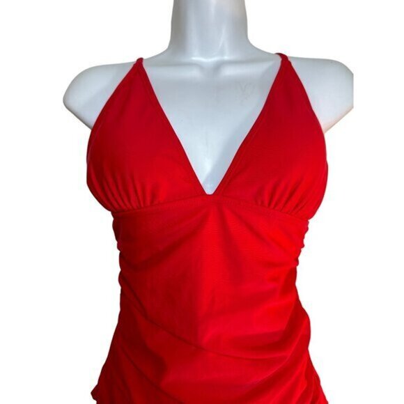 3 for $15 Tempt Me Women Tummy Control Swimsuits V Neck, NWT, Size Small - Picture 3 of 8